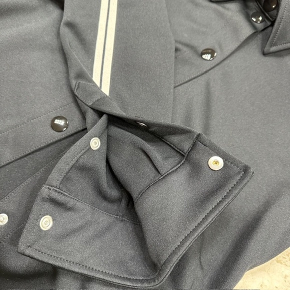 🔥HOST PICK🔥Palm Angels Classic Track Shirt Jacket Black with White Stripes🌸 - Picture 10 of 14